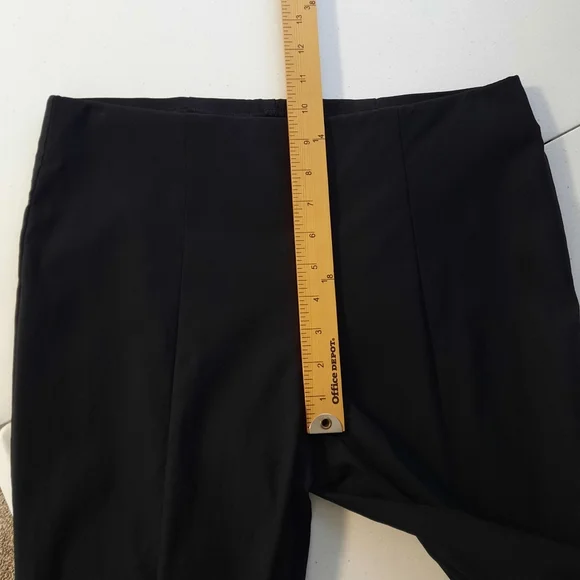 Chico's So Slimming Black Slim Straight Ankle Length Pull On Ponte Pants size 4 - Picture 9 of 13